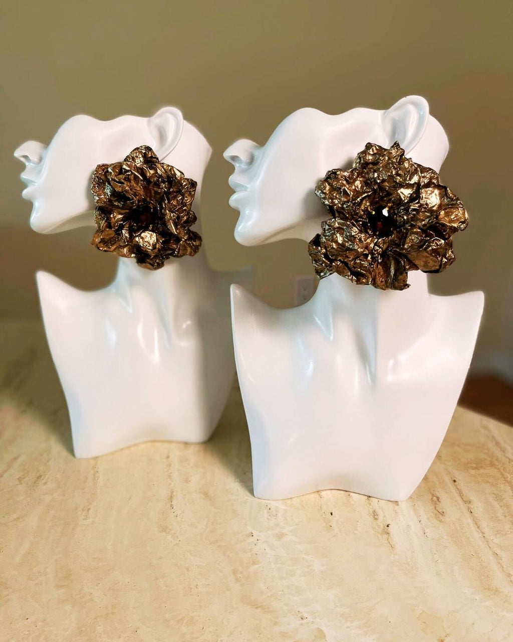 Handmade Paper Earrings – Organic Inspired Design | Niksa Design
