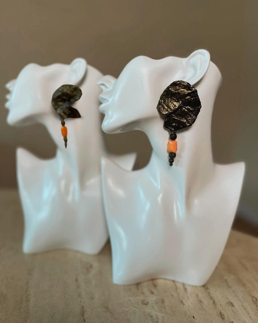 Handmade Paper Earrings – Organic Inspired Design | Niksa Design