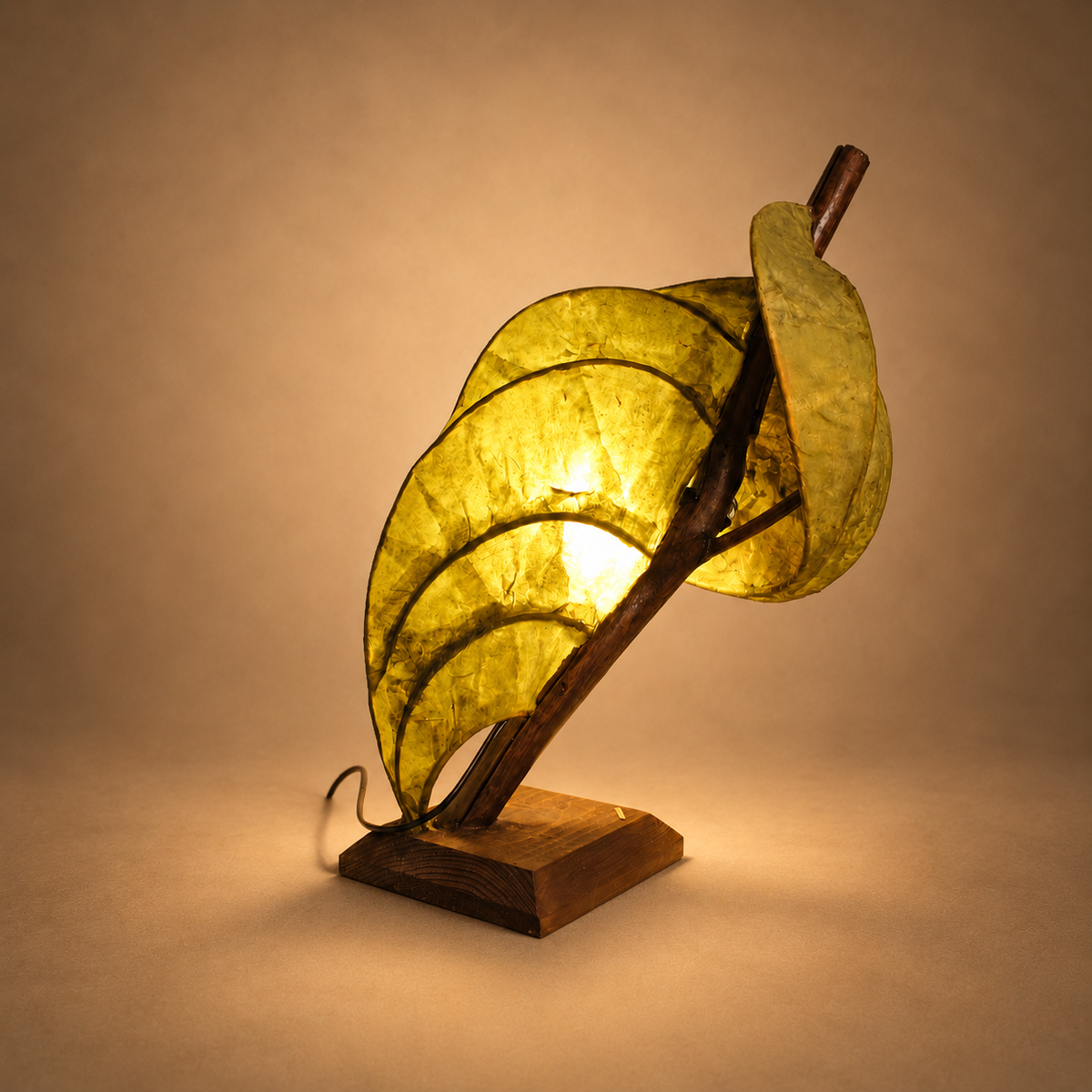 Detail of a handmade sculptural light by Niksa Design