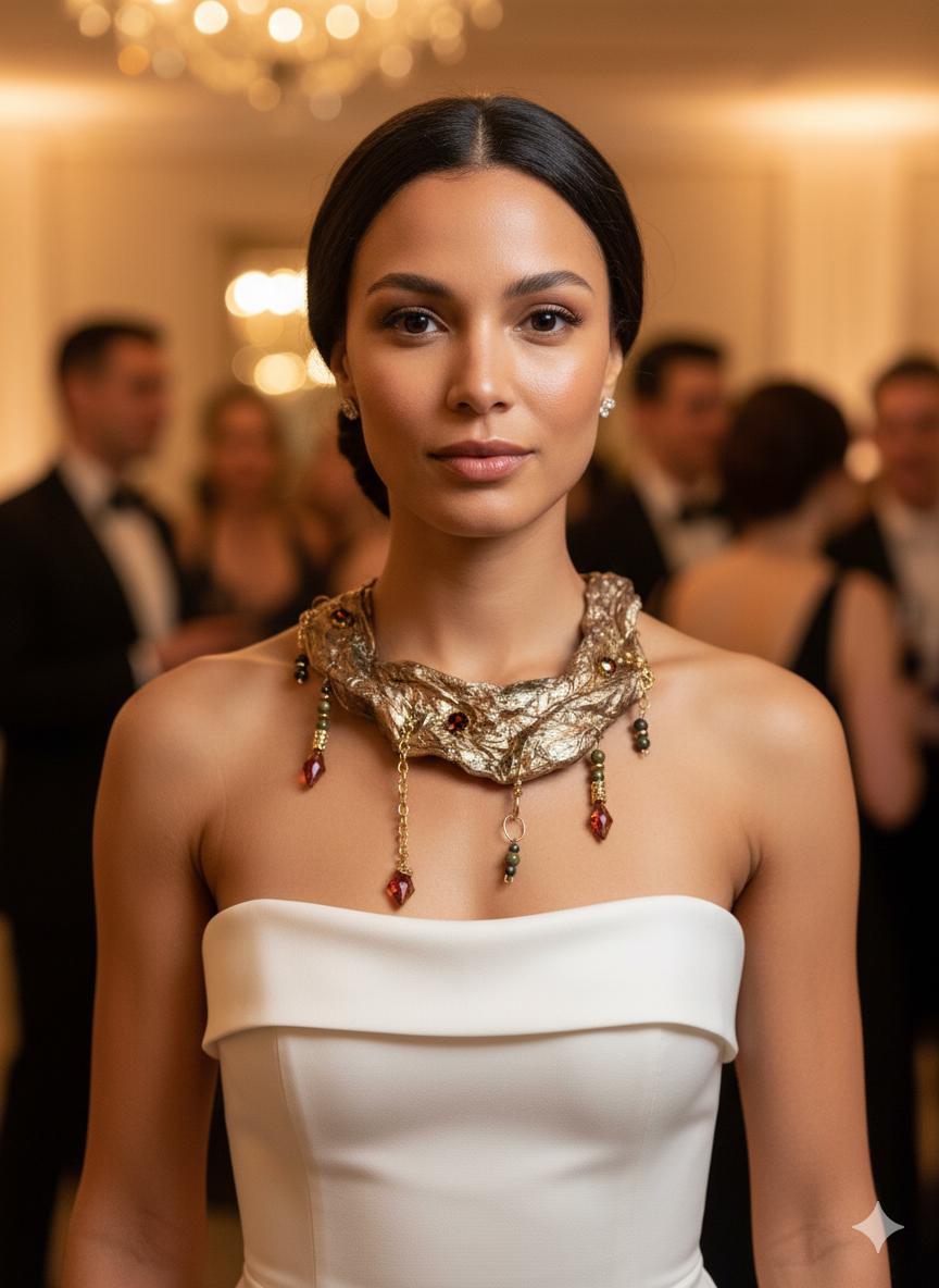 Handmade Paper Necklace – Sculptural Modern Design | Niksa Design