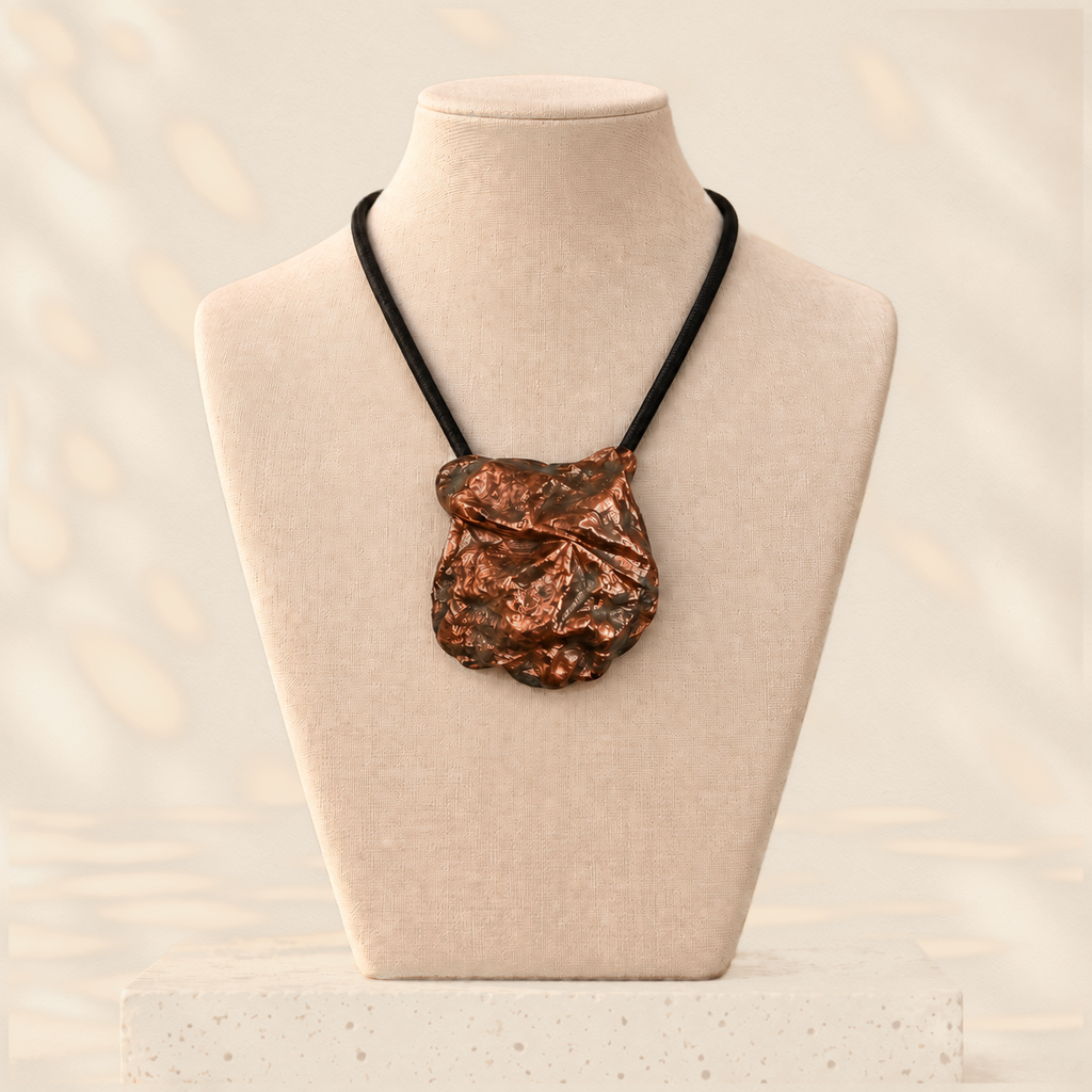 Copper Fold on warm cream background