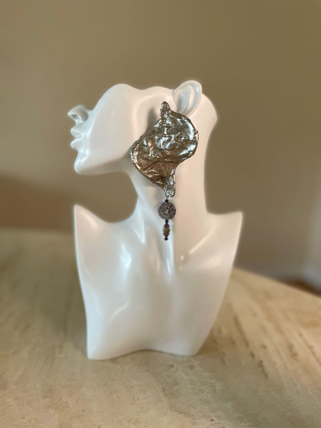 Handmade Paper Earrings – Organic Inspired Design | Niksa Design