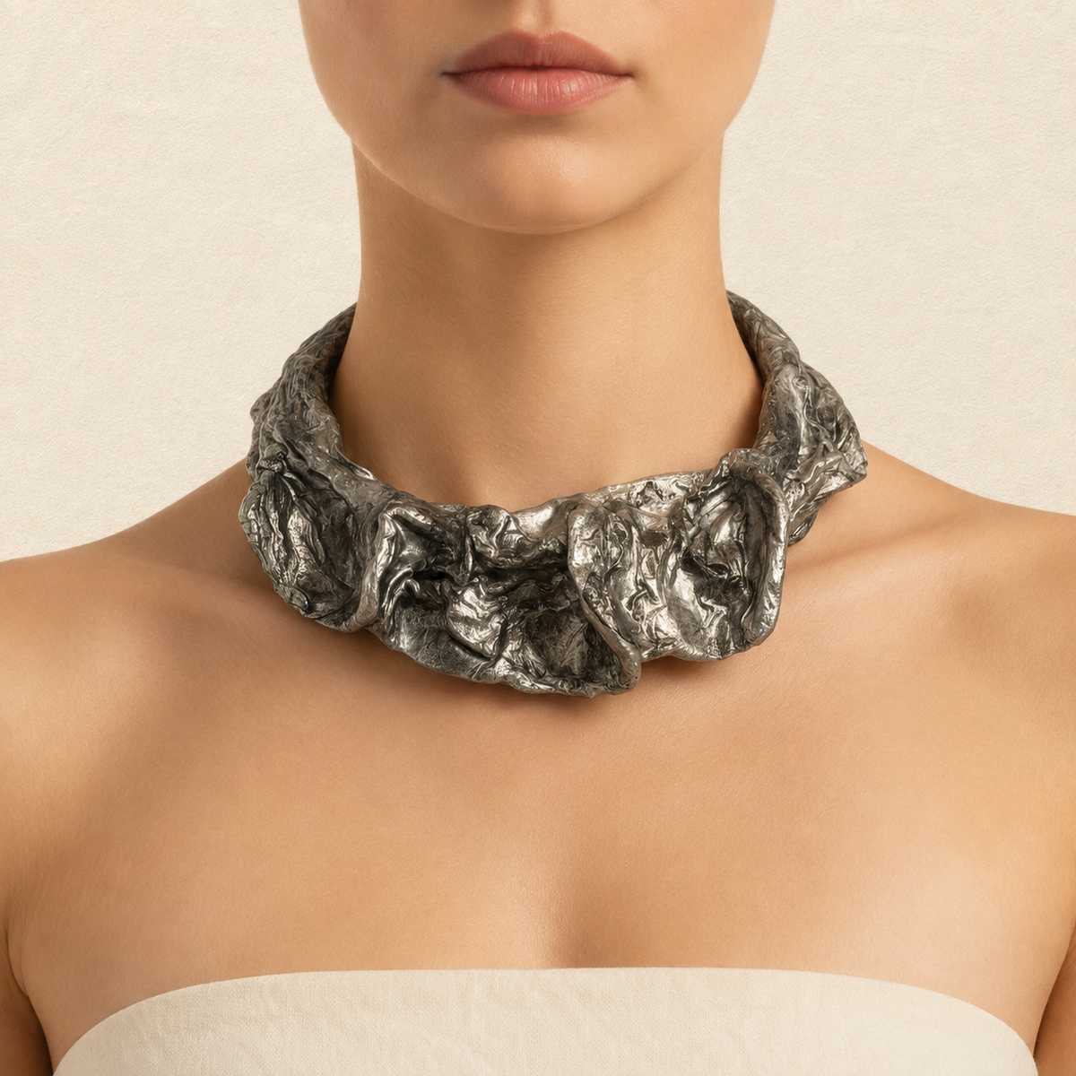 Studio Piece BGW2 — Sculptural Paper Necklace