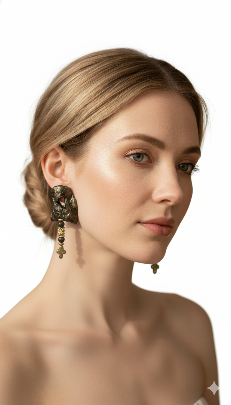 Handmade Paper Earrings – Organic Inspired Design | Niksa Design
