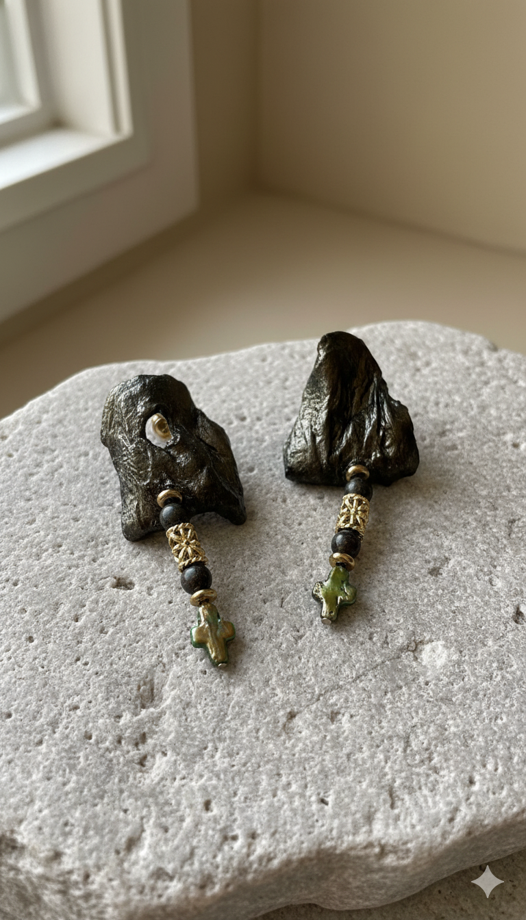 Handmade Paper Earrings – Organic Inspired Design | Niksa Design