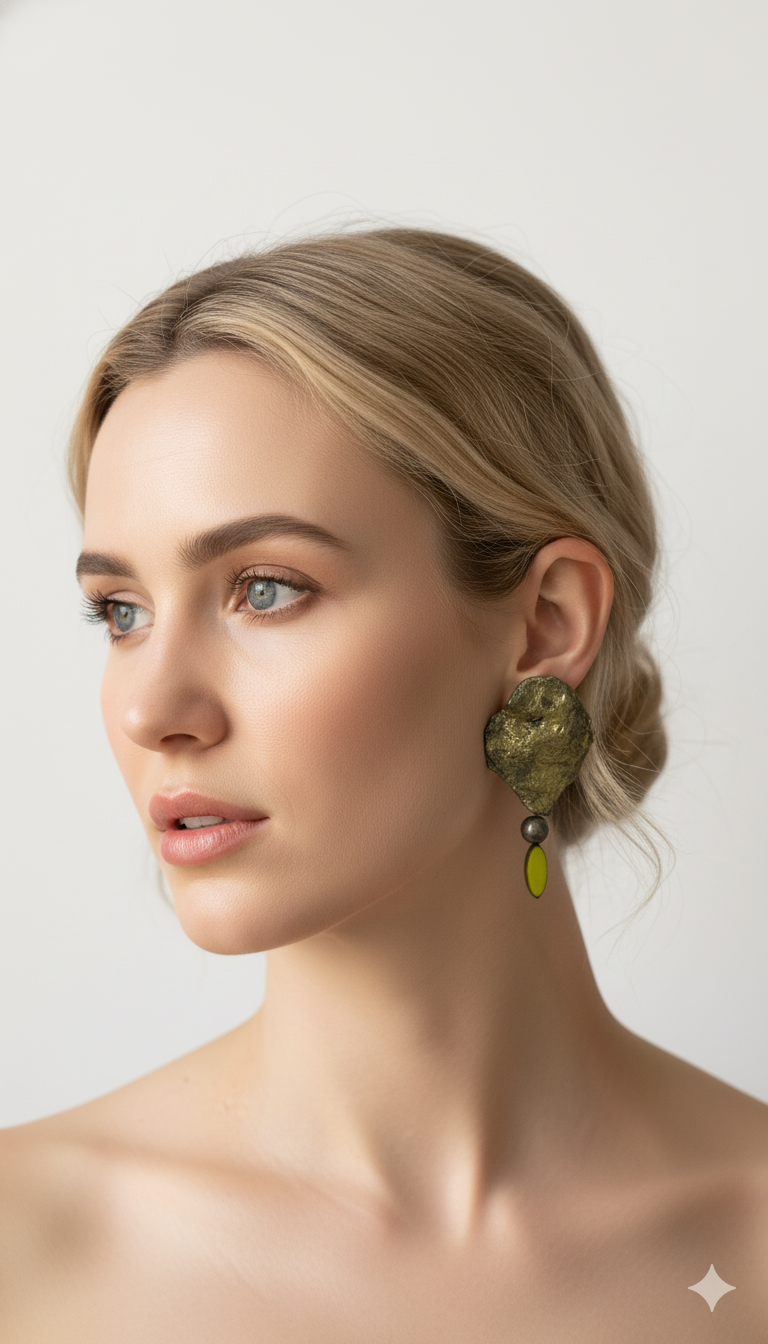 Handmade Paper Earrings – Organic Inspired Design | Niksa Design