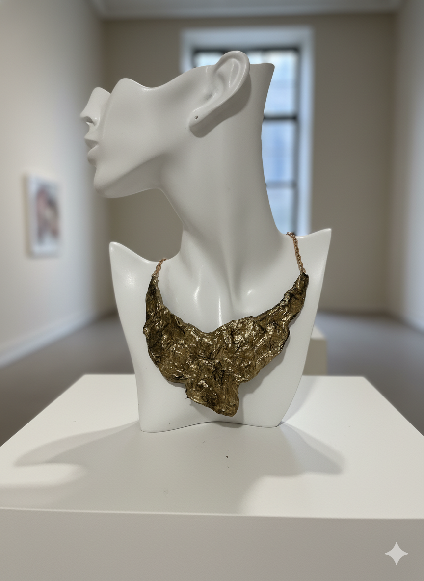 Handmade Paper Necklace – Sculptural Modern Design | Niksa Design