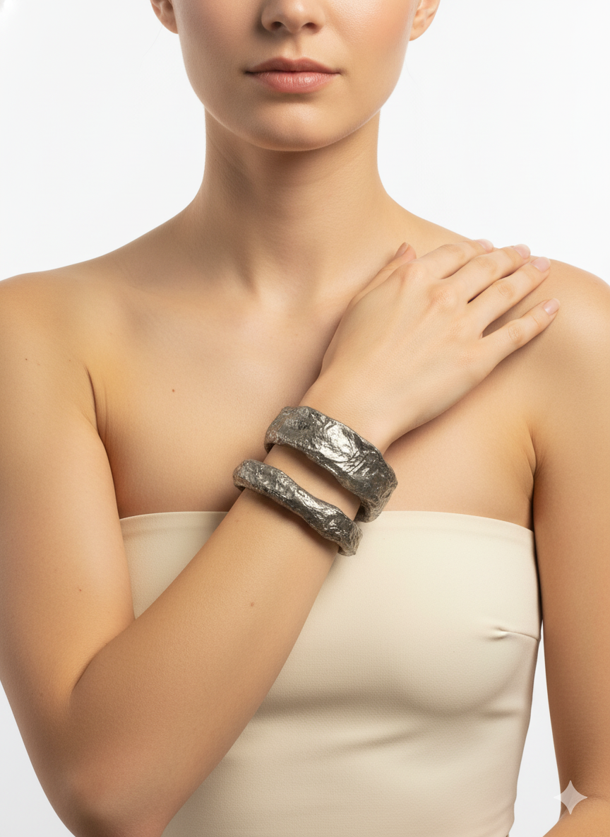 Handmade Paper Bracelet – Organic Inspired Design | Niksa Design