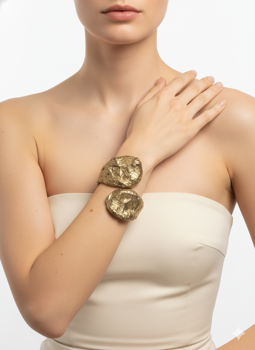 Handmade Paper Bracelet – Organic Inspired Design | Niksa Design