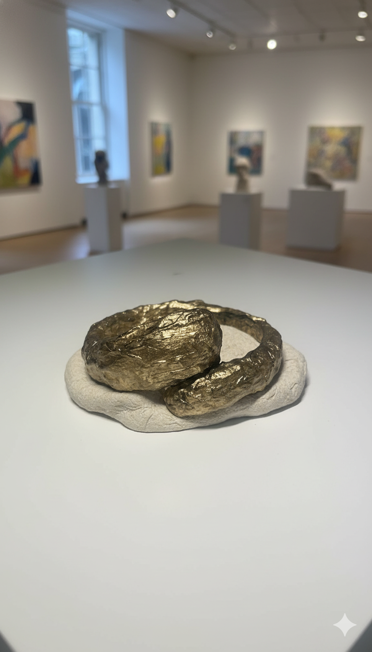 Handmade Paper Bracelet – Organic Inspired Design | Niksa Design