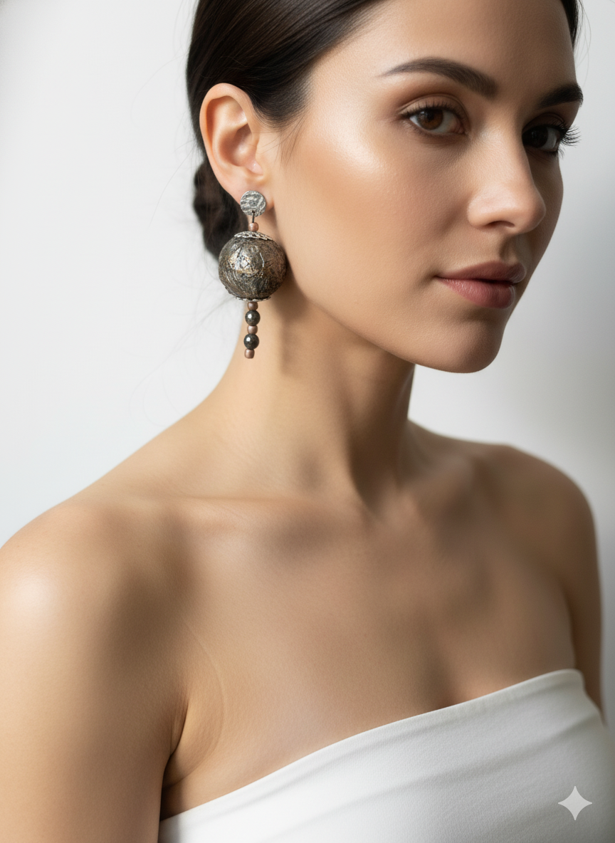 Handmade Paper Earrings – Organic Inspired Design | Niksa Design