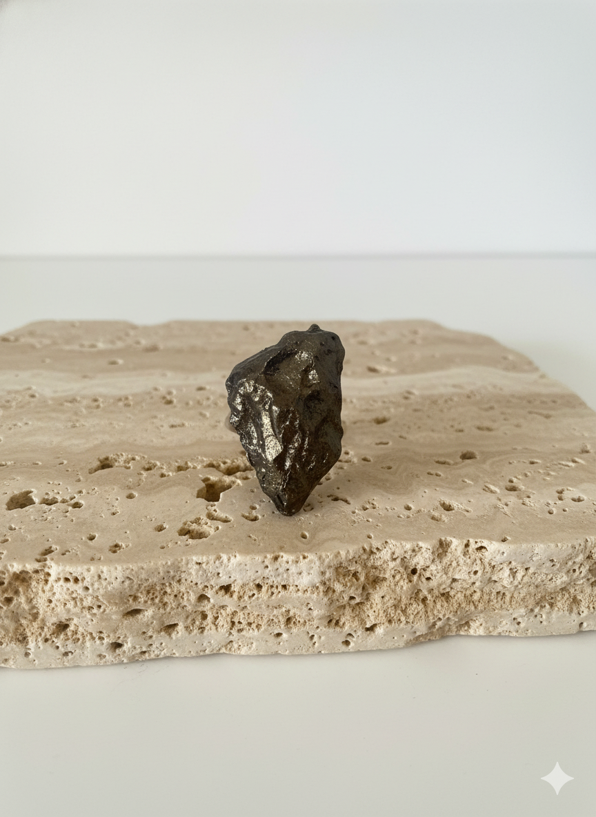 Bronze Fault — Sculptural Paper Ring