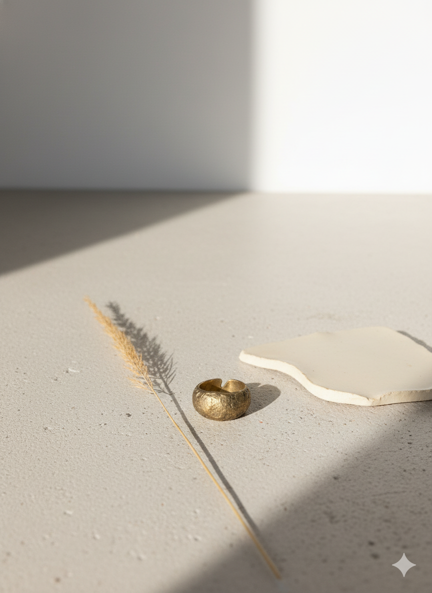 Handmade Paper Ring – Organic Inspired Design | Niksa Design