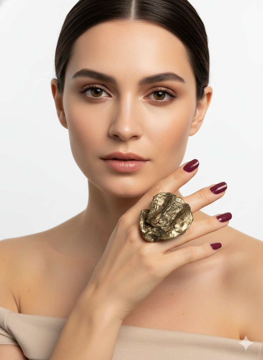 Handmade Paper Ring – Organic Inspired Design | Niksa Design