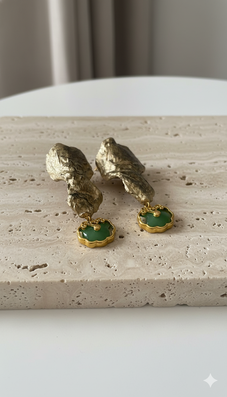 Handmade Paper Earrings – Organic Inspired Design | Niksa Design