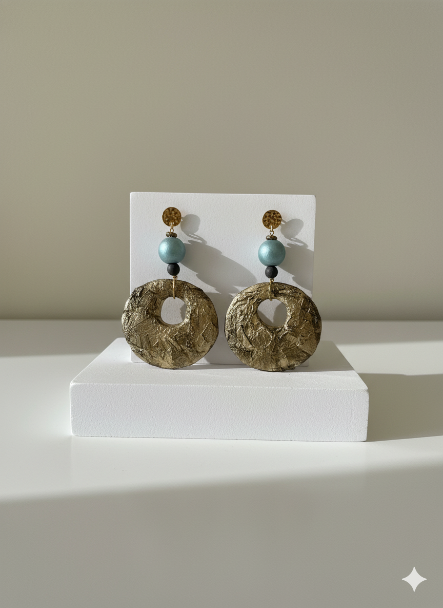 Handmade Paper Earrings – Organic Inspired Design | Niksa Design