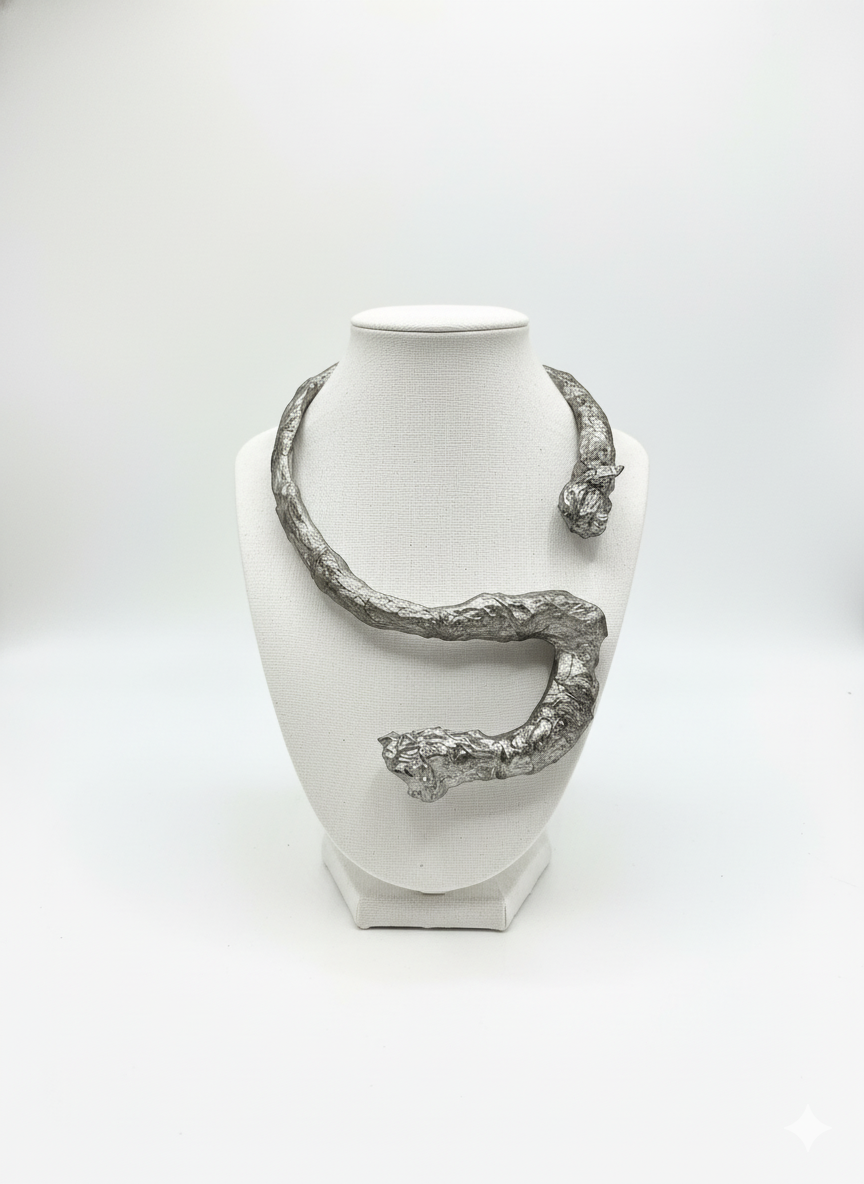 Handmade Paper Necklace – Sculptural Modern Design | Niksa Design