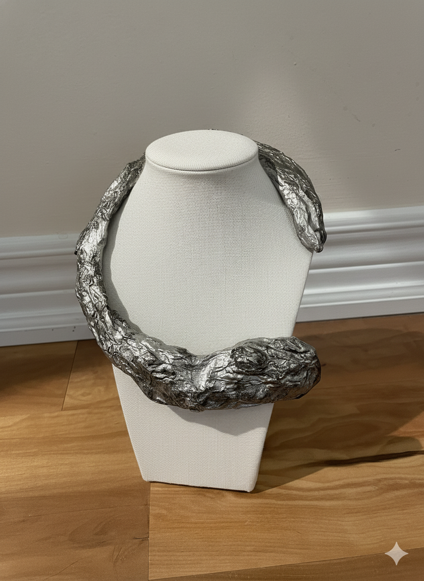 Handmade Paper Necklace – Sculptural Modern Design | Niksa Design