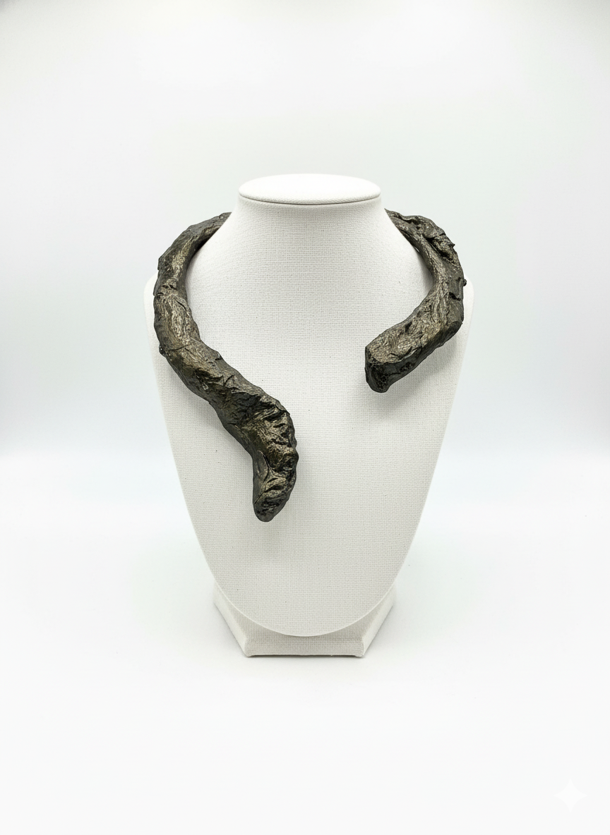 Handmade Paper Necklace – Sculptural Modern Design | Niksa Design