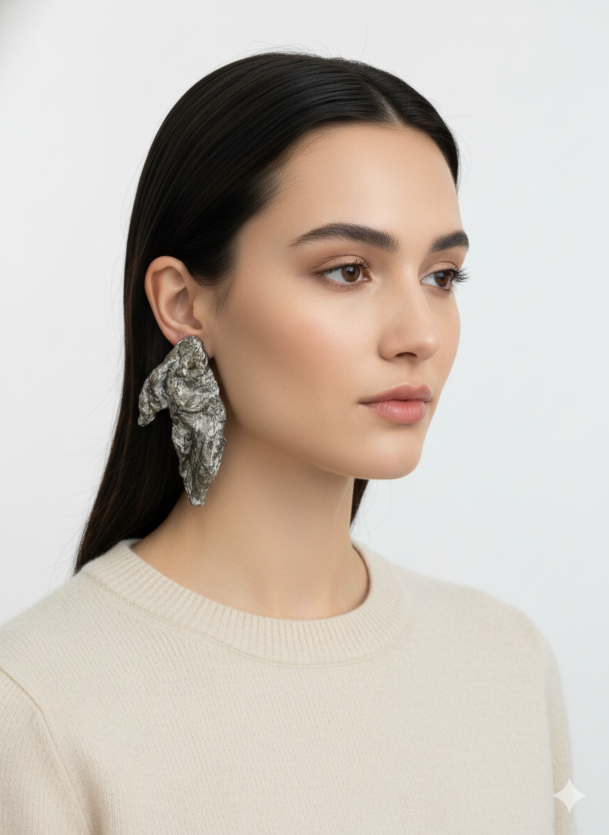 Handmade Paper Earrings – Organic Inspired Design | Niksa Design