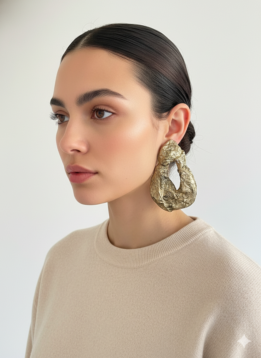 Handmade Paper Earrings – Organic Inspired Design | Niksa Design