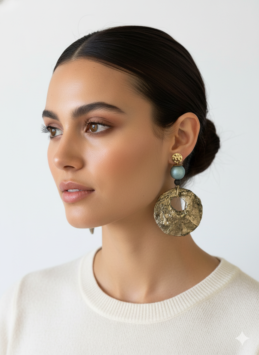 Handmade Paper Earrings – Organic Inspired Design | Niksa Design