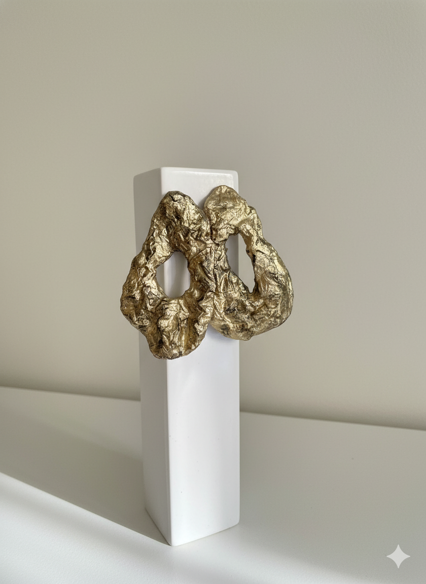 Handmade Paper Earrings – Organic Inspired Design | Niksa Design