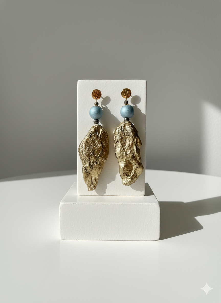 Handmade Paper Earrings – Organic Inspired Design | Niksa Design