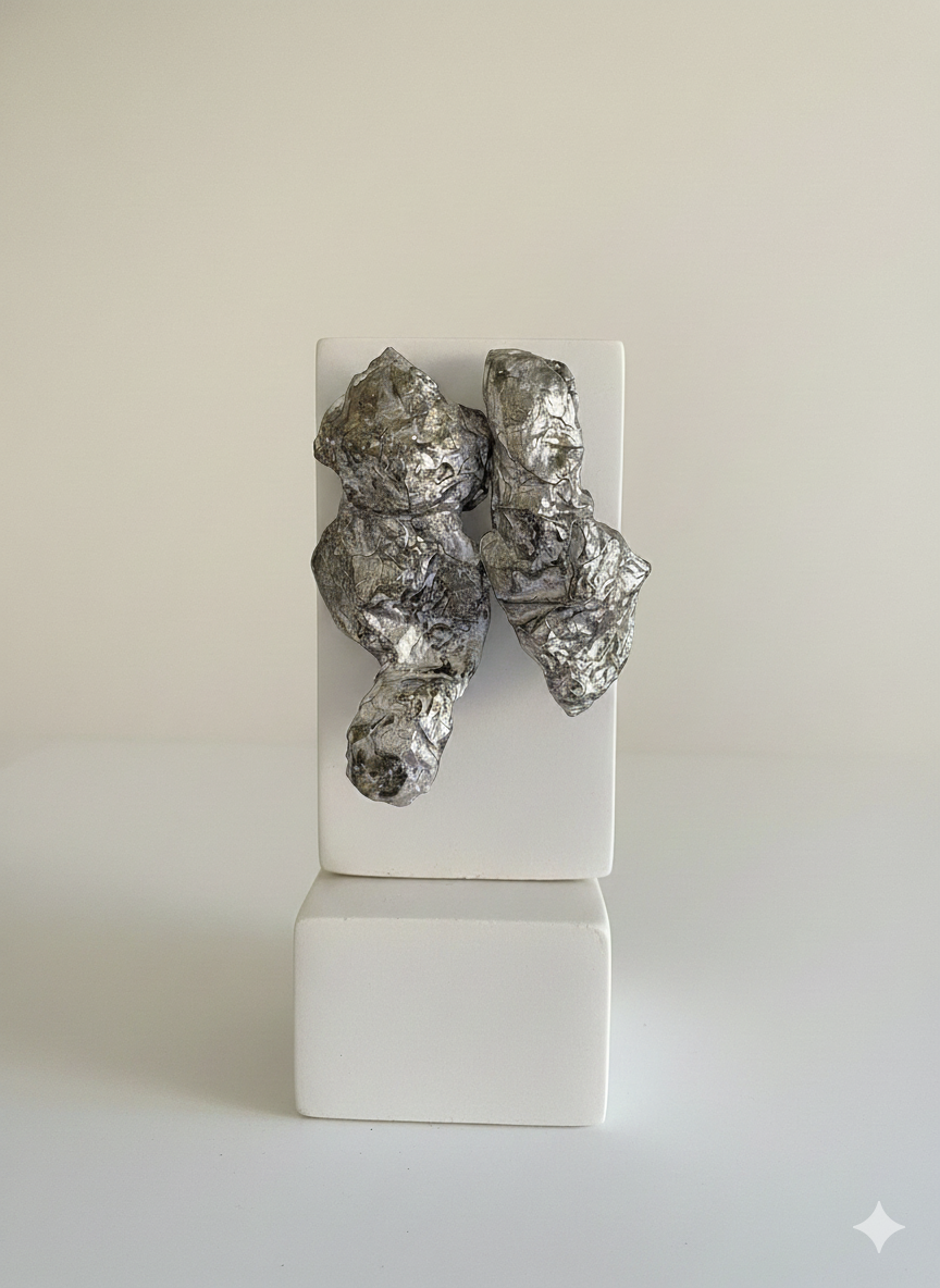 Handmade Paper Earrings – Organic Inspired Design | Niksa Design