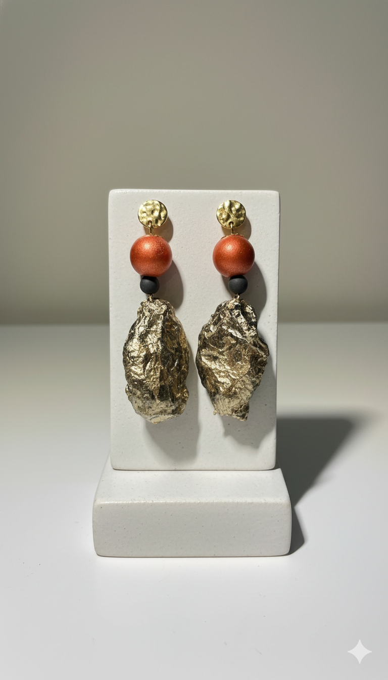 Handmade Paper Earrings – Organic Inspired Design | Niksa Design