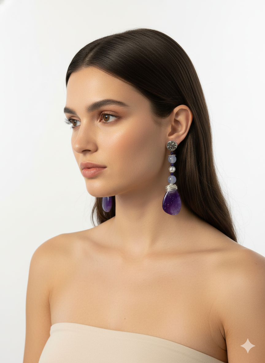 Handmade Paper Earrings – Organic Inspired Design | Niksa Design