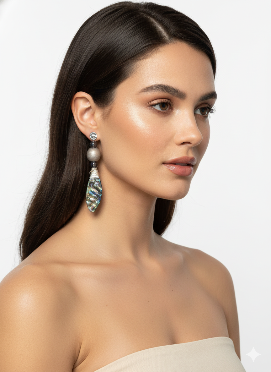 Handmade Paper Earrings – Organic Inspired Design | Niksa Design