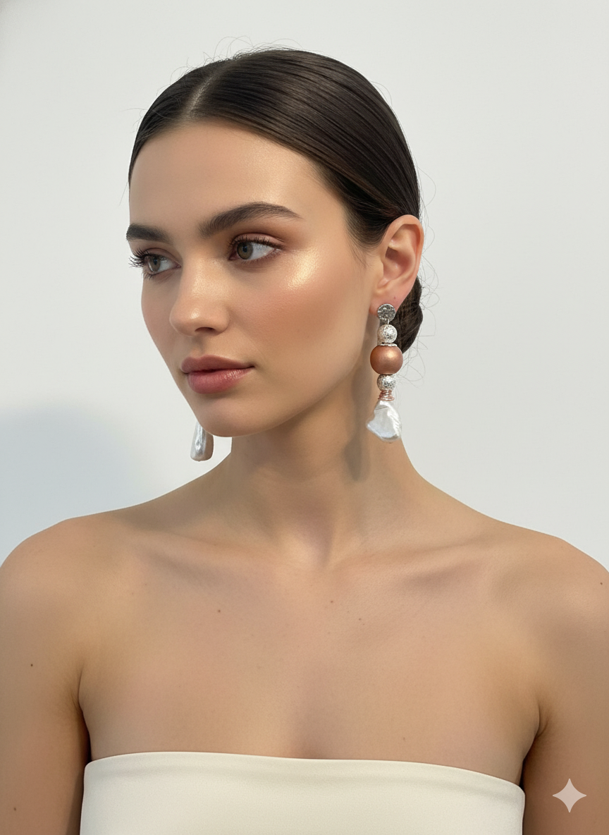 Handmade Paper Earrings – Organic Inspired Design | Niksa Design