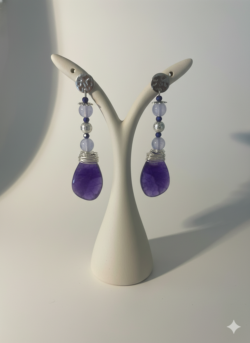 Handmade Paper Earrings – Organic Inspired Design | Niksa Design