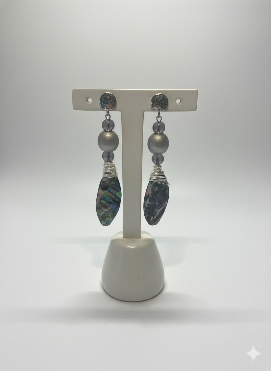 Handmade Paper Earrings – Organic Inspired Design | Niksa Design