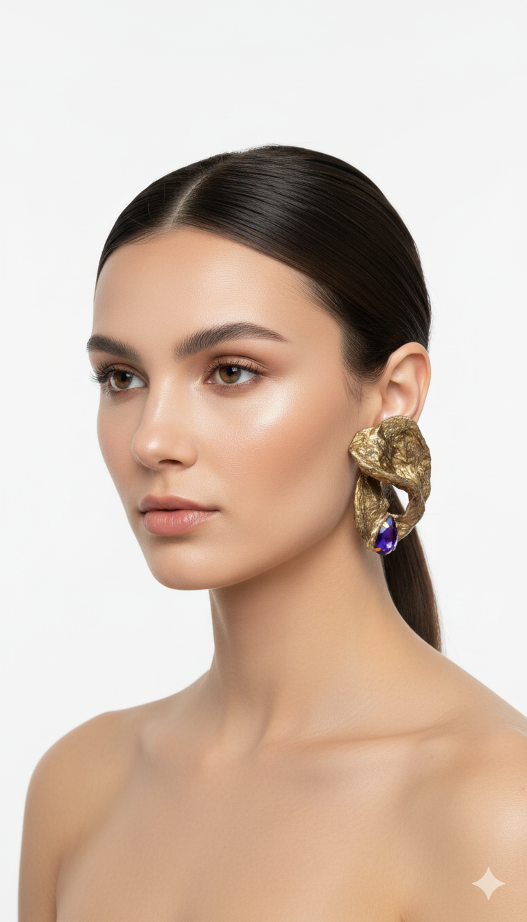 Handmade Paper Earrings – Organic Inspired Design | Niksa Design