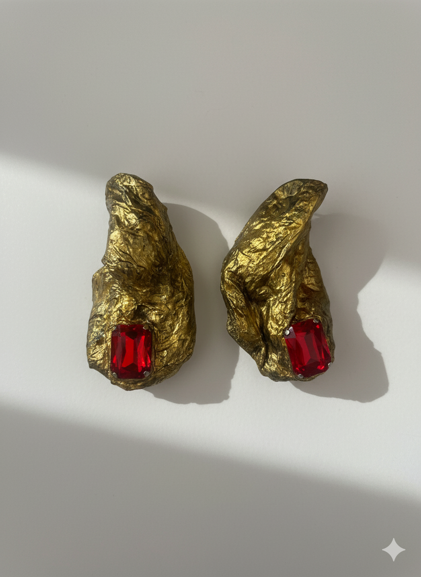 Handmade Paper Earrings – Organic Inspired Design | Niksa Design