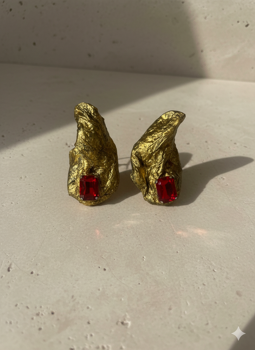 Handmade Paper Earrings – Organic Inspired Design | Niksa Design