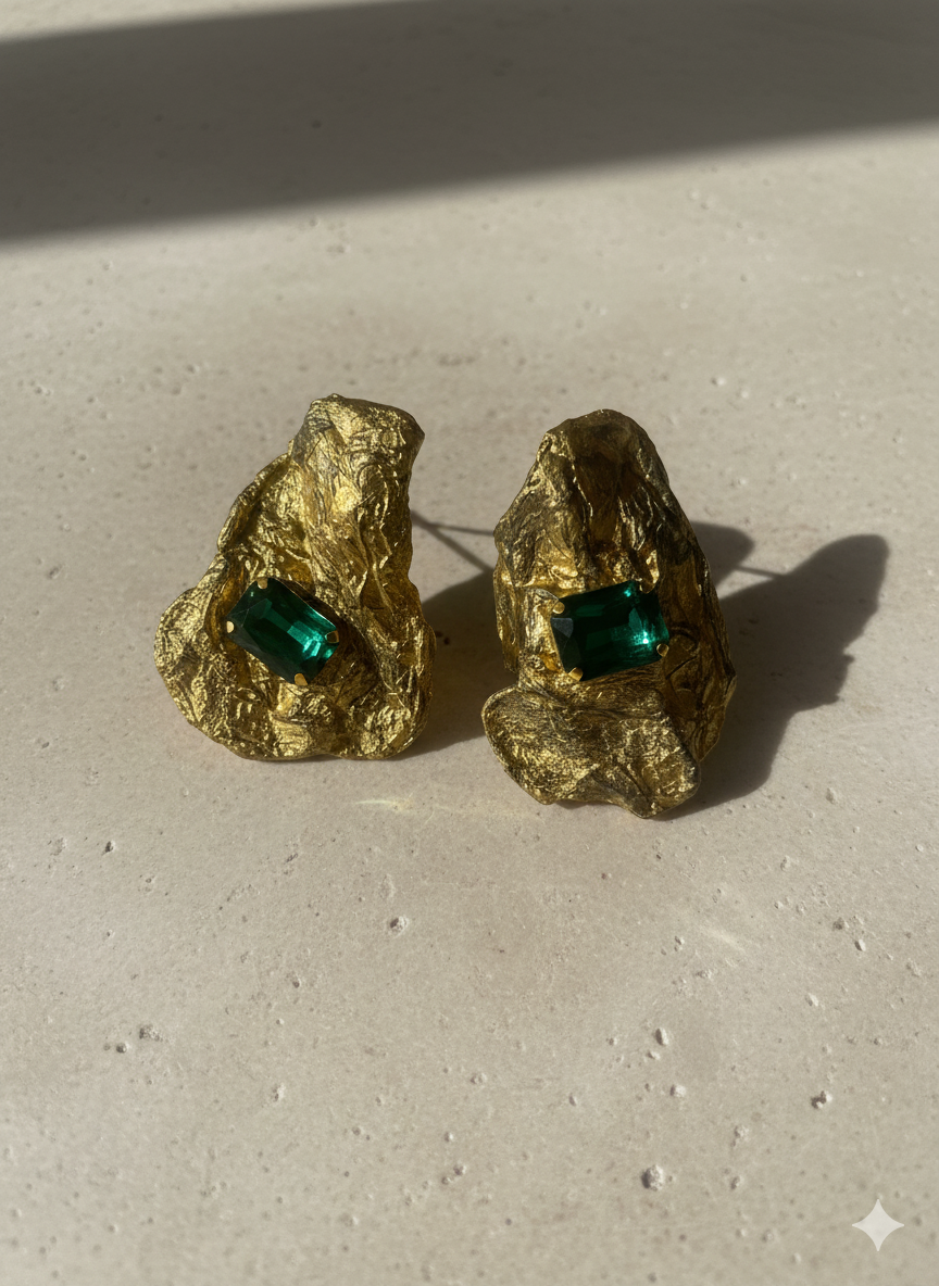 Handmade Paper Earrings – Organic Inspired Design | Niksa Design