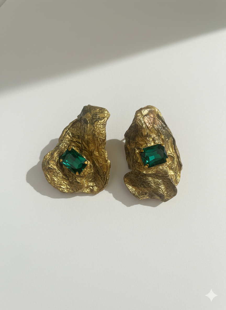 Handmade Paper Earrings – Organic Inspired Design | Niksa Design