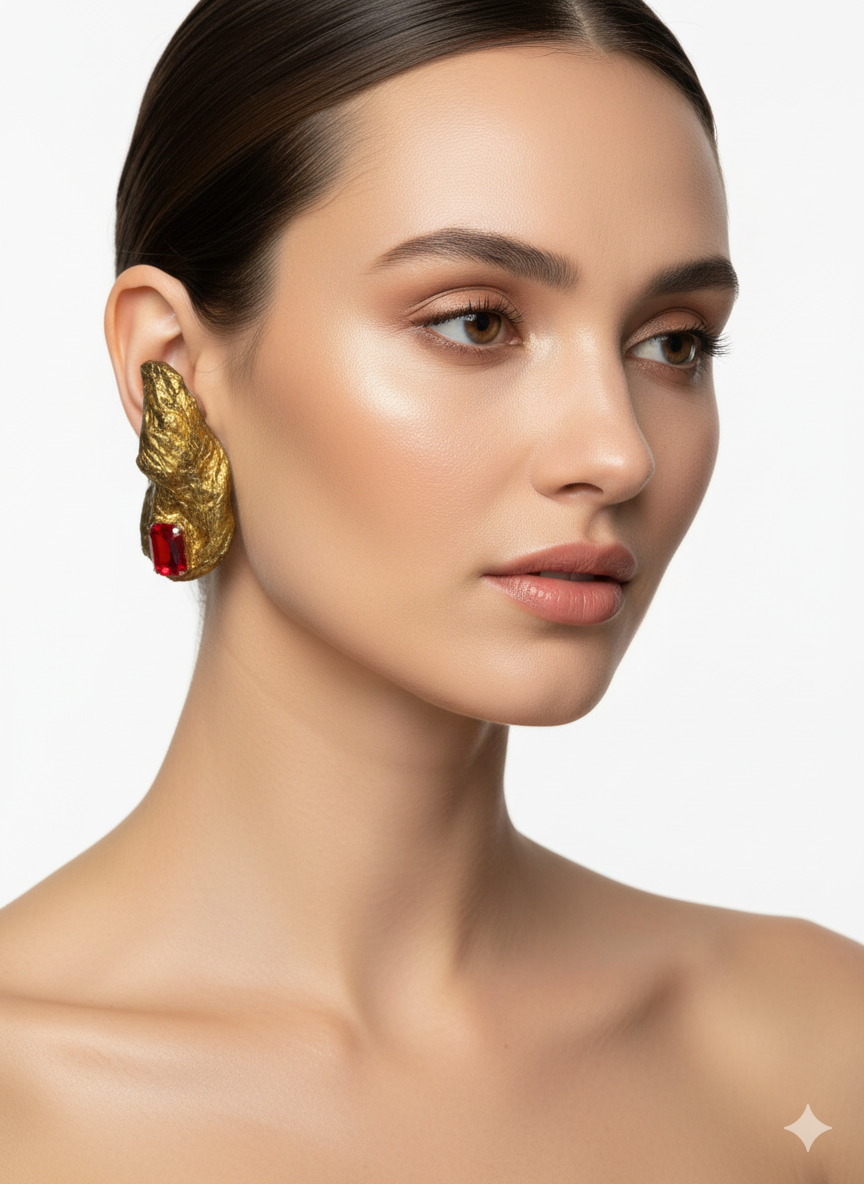Handmade Paper Earrings – Organic Inspired Design | Niksa Design