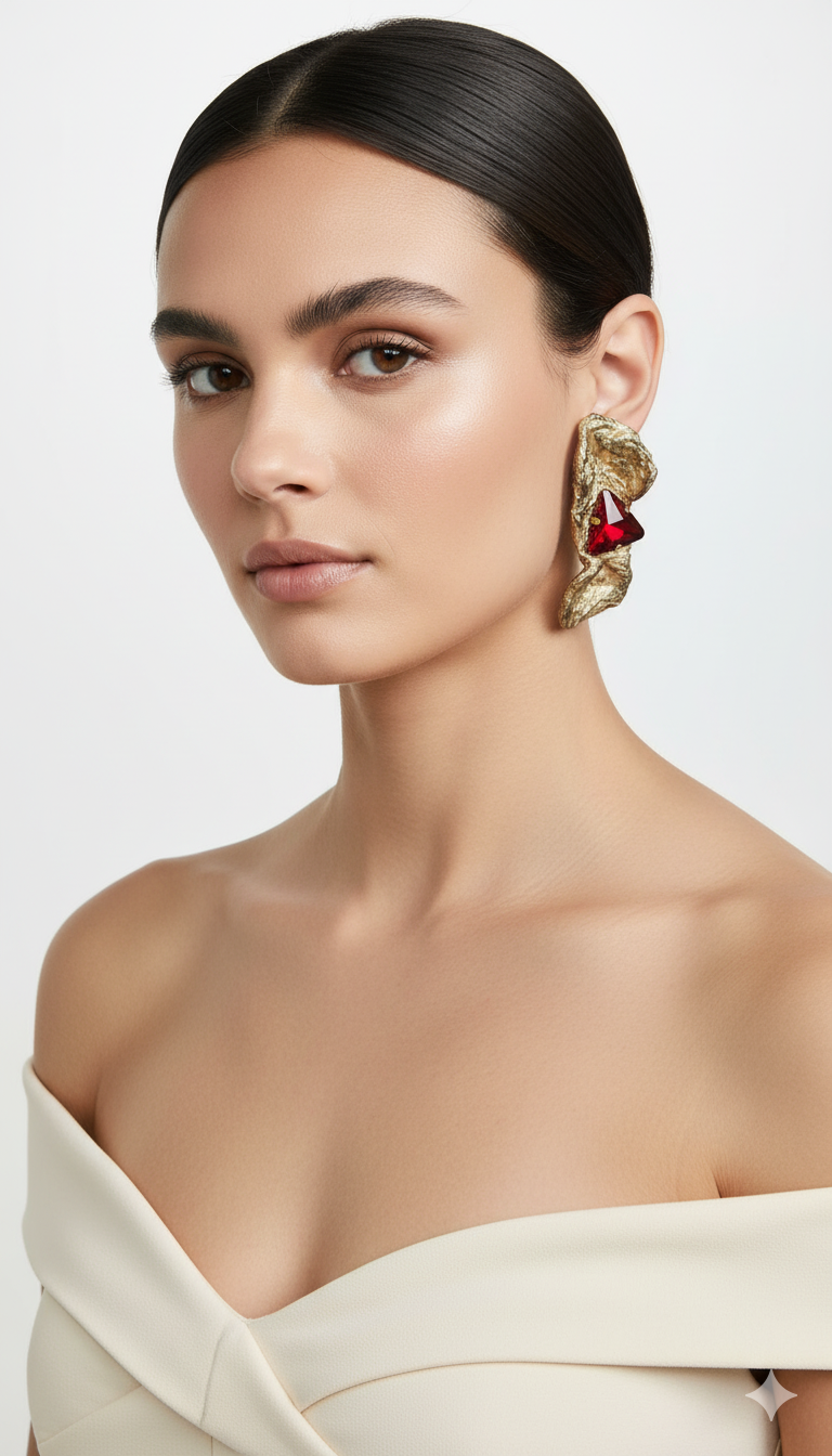 Handmade Paper Earrings – Organic Inspired Design | Niksa Design