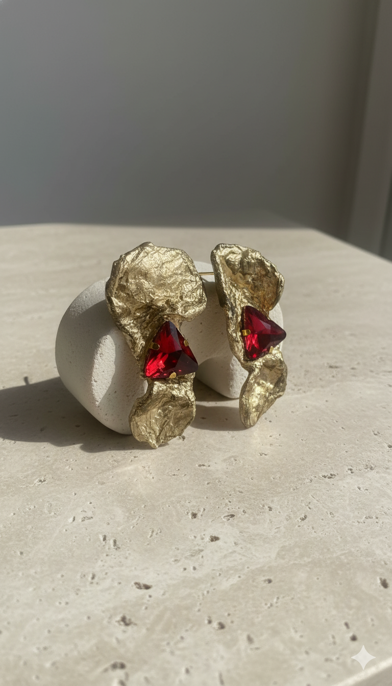 Handmade Paper Earrings – Organic Inspired Design | Niksa Design
