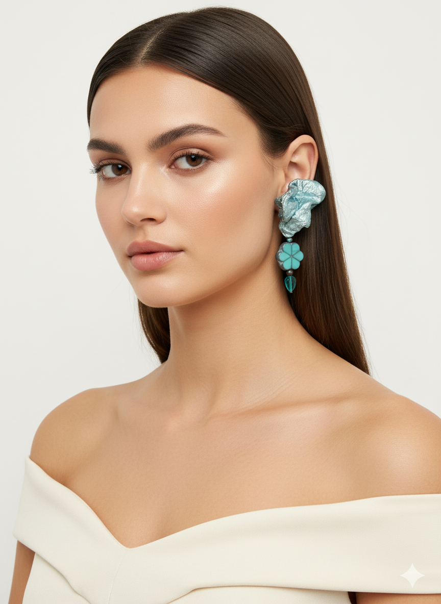Handmade Paper Earrings – Organic Inspired Design | Niksa Design