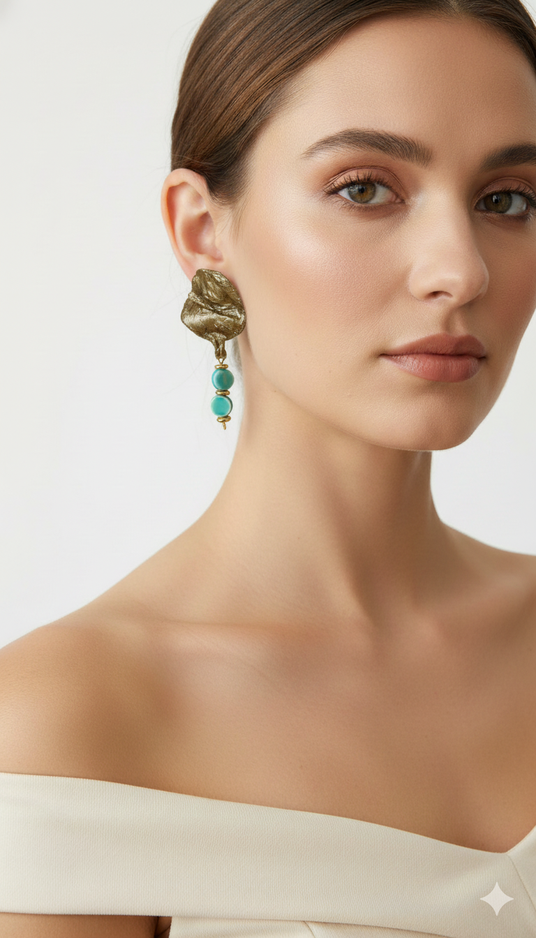 Handmade Paper Earrings – Organic Inspired Design | Niksa Design