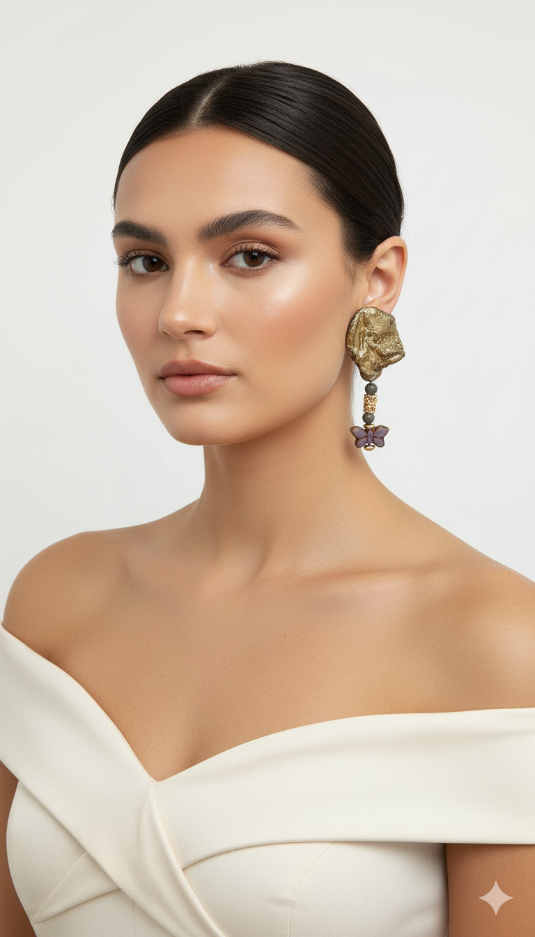 Handmade Paper Earrings – Organic Inspired Design | Niksa Design