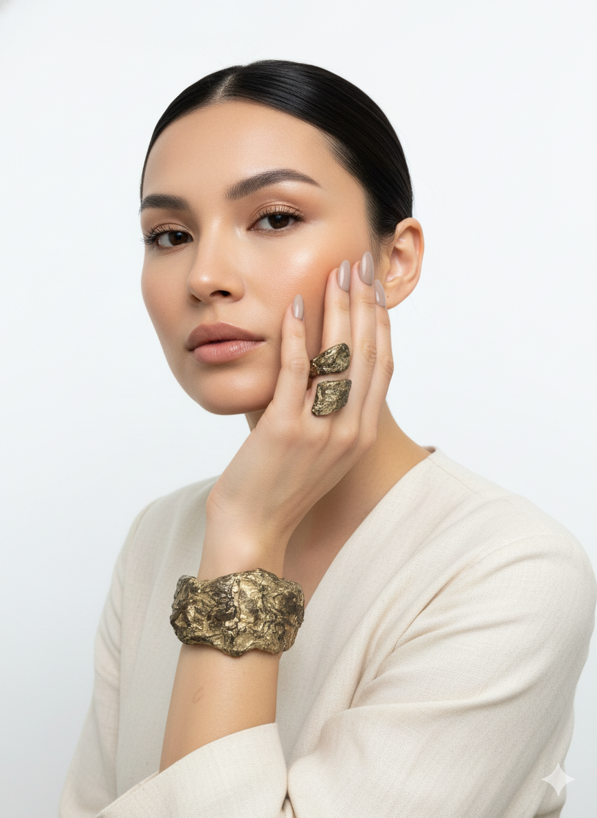 Handmade Paper Ring – Organic Inspired Design | Niksa Design