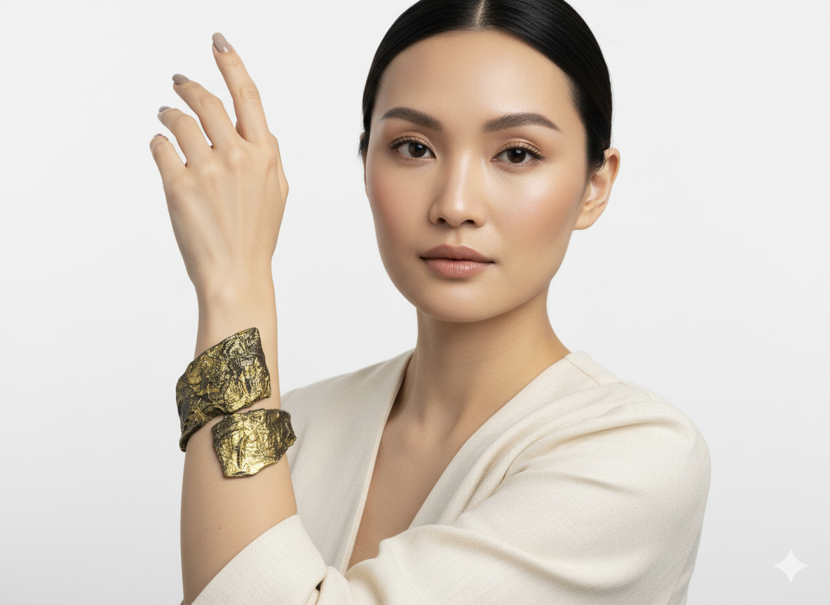 Handmade Paper Bracelet – Organic Inspired Design | Niksa Design