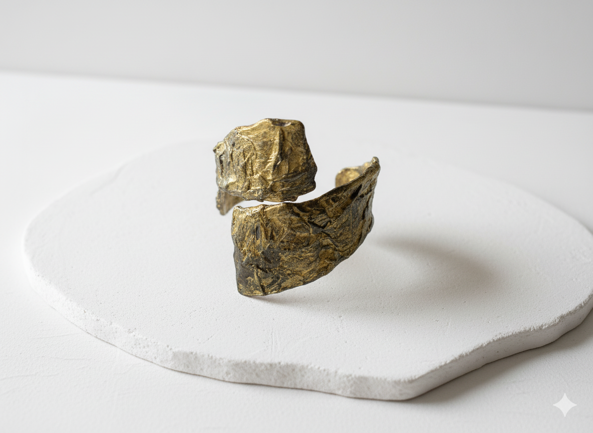 Handmade Paper Bracelet – Organic Inspired Design | Niksa Design