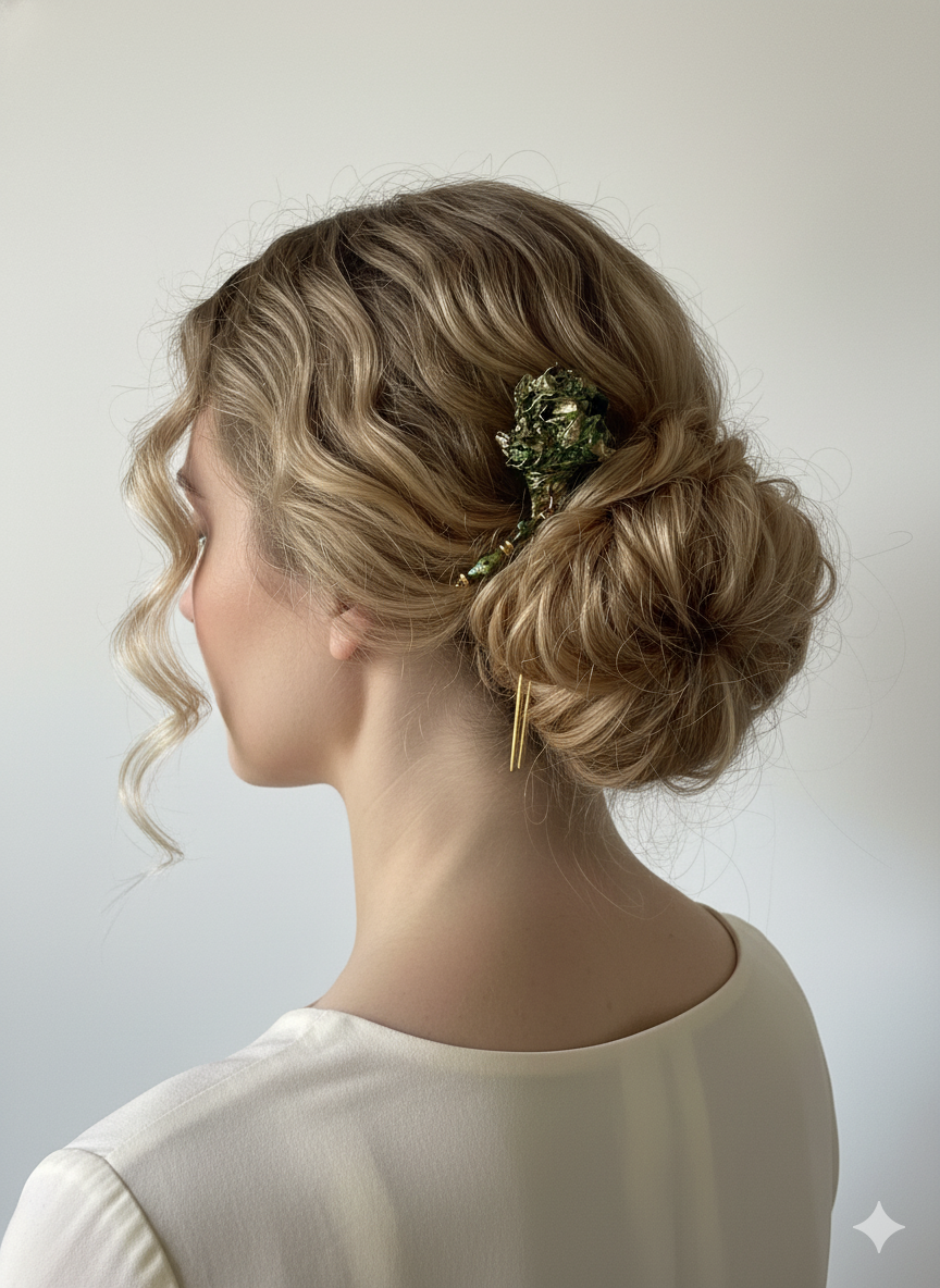 Handmade Paper Hairpin – Organic Inspired Design | Niksa Design